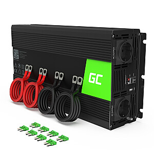Barošanas adapteris/invertors Green Cell INV15 Auto 3000W Black