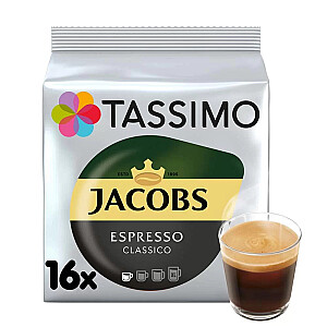 Jacobs Tassimo (16 kapsulas espresso kafijas pagatavošanai 16 x 60 ml)