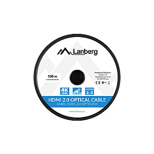 LANBERG HDMI M/M cable 100m optical AOC