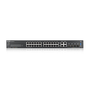 Zyxel tīkla slēdzis GS2220-28-EU0101F pārvaldīts L2 Gigabit Ethernet (10/100/1000) melns