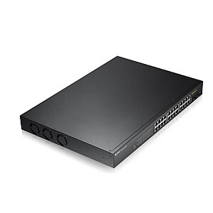 Zyxel GS1900-24HP pārvaldīts Gigabit Ethernet (10/100/1000) 1U melns