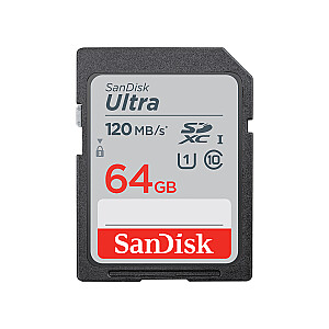 SanDisk Ultra SDXC 64GB 100 MB / s UHS-I 10. klase
