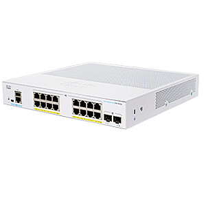 Cisco CBS350-16P-2G-EU tīkla slēdzis pārvaldīts L2/L3 Gigabit Ethernet (10/100/1000) Sudrabs