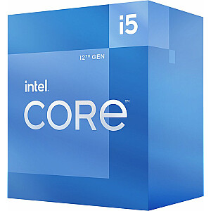 Procesors Intel Core i5-12400, 2,5 GHz, 18 MB, BOX (BX8071512400)