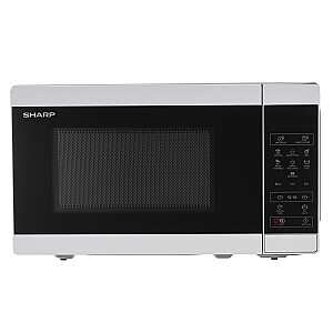 Sharp YC-MS02E-W mikroviļņu krāsns Countertop Solo mikroviļņu krāsns 20L 800W melns, balts