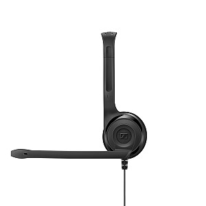 Проводная гарнитура Sennheiser PC 3 CHAT с оголовьем для офиса/колл-центра, цвет черный