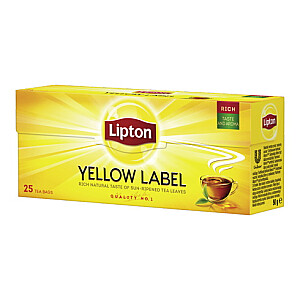 Melnā tēja Lipton Yellow etiķete 25 paciņas