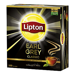Melnā tēja Lipton Earl Grey 100 paciņas