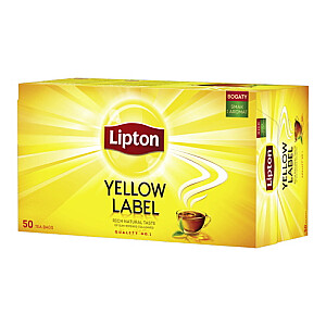 Melnā tēja Lipton Yellow etiķete 50 paciņas