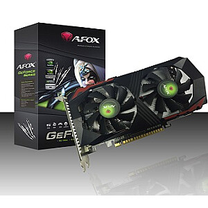 AFOX GEFORCE GTX1050TI 4GB GDDR5 DVI HDMI DP DUAL FAN AF1050TI-4096D5H5