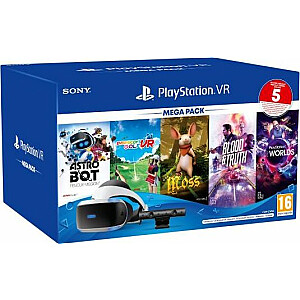 Sony PlayStation VR Mega Pack V3 + kamera + 5 gadi