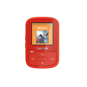 SanDisk Clip Sport Plus MP3 atskaņotājs 32 GB sarkans