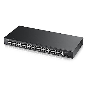 Zyxel GS1900-48 L2 Gigabit Ethernet (10/100/1000) melns