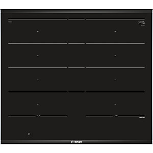 Plīts virsma Bosch Serie 8 PXY675DC1E melna Indukcijas plīts virsma ar integrētu zonu 4 zonas (zonas)