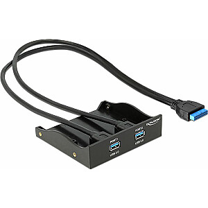 DELOCK Передняя панель 3,5 2x USB 3.0 черный