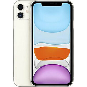 Viedtālrunis Apple iPhone 11 4/64 GB divas SIM kartes, balts (MWLU2PM / A)