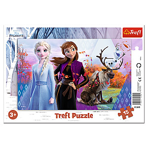 TREFL FROZEN Puzle "Ledus Sirds 2", 15 gab.