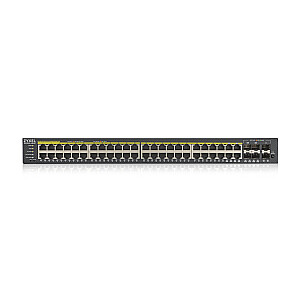 Zyxel GS1920-48HPV2 Managed Gigabit Ethernet (10/100/1000) Power over Ethernet (PoE), черный