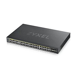 Zyxel GS1920-48HPV2 Managed Gigabit Ethernet (10/100/1000) Power over Ethernet (PoE), черный