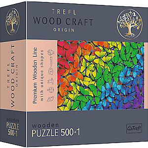 TREFL Koka puzle - Varavīksnes taureņi, 500gb