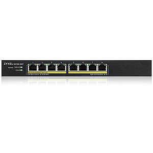 Zyxel GS1915-8EP Управляемый L2 Gigabit Ethernet (10/100/1000) Power over Ethernet (PoE), черный