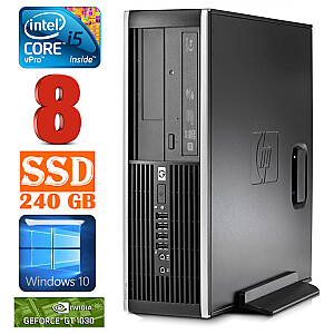 Personālais dators HP 8100 Elite SFF i5-650 8GB 240SSD GT1030 2GB DVD WIN10