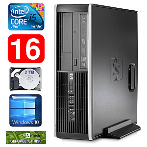 Personālais dators HP 8100 Elite SFF i5-650 16GB 2TB GT1030 2GB DVD WIN10