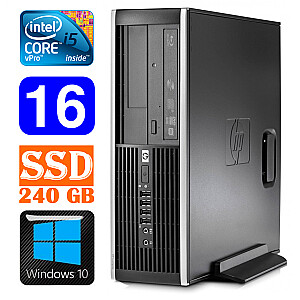 Personālais dators HP 8100 Elite SFF i5-650 16GB 240SSD DVD WIN10