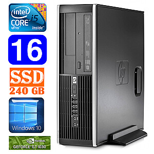 Персональный компьютер HP 8100 Elite SFF i5-650 16 ГБ 240SSD GT1030 2 ГБ DVD WIN10
