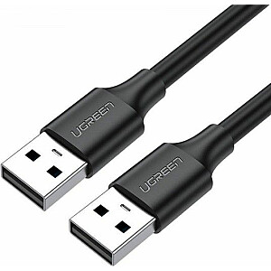 USB kabelis Ugreen USB-A — USB-A 0,5 m, balts (UGR392BLK)