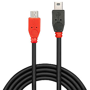 CABLE USB2 MICRO-B TO MINI-B/0.5M 31717 LINDY