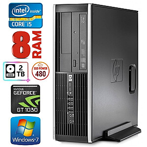 Personālais dators HP 8100 Elite SFF i5-750 8GB 480SSD+2TB GT1030 2GB DVD WIN7Pro