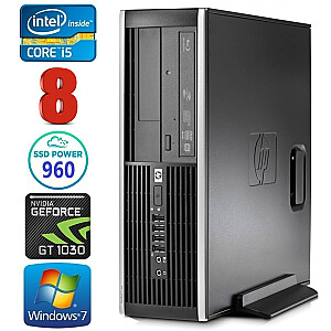 Personālais dators HP 8100 Elite SFF i5-750 8GB 960SSD GT1030 2GB DVD WIN7Pro
