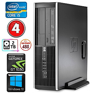Personālais dators HP 8100 Elite SFF i5-750 4GB 480SSD+2TB GT1030 2GB DVD WIN10