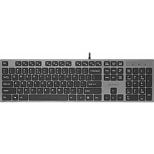 Проводная клавиатура A4Tech KV-300H X-SLIM Graphite Black US (KV300HUSB)