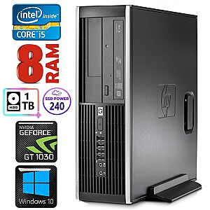 Personālais dators HP 8100 Elite SFF i5-750 8GB 240SSD+1TB GT1030 2GB DVD WIN10