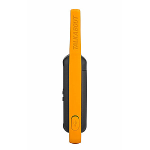 Motorola Talkabout T82 Extreme Quad Pack двусторонняя радиосвязь 16 каналов Черный, Оранжевый