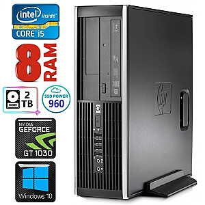 Personālais dators HP 8100 Elite SFF i5-750 8GB 960SSD+2TB GT1030 2GB DVD WIN10