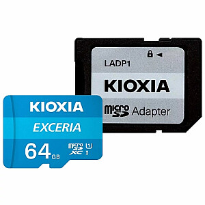 Kioxia MicroSD karte 64GB class 10 + adapter SD