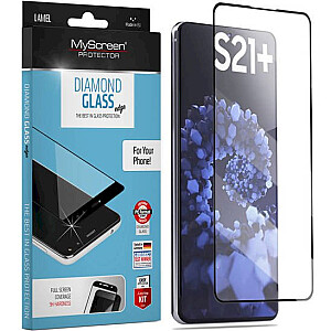 MyScreen diamond aizsargstikls pilnam ekrānam Samsung G996 Galaxy S21 Plus 5G melns