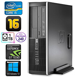 Персональный компьютер HP 8100 Elite SFF i5-750 16 ГБ 240SSD + 1 ТБ GT1030 2 ГБ DVD WIN10