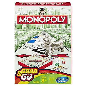 MONOPOLY Spēle Grab&Go, ceļojuma versija