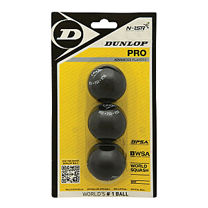 Мяч для сквоша Dunlop PRO 2YellowDot 3 блистера