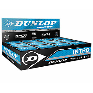 Skvoša bumba Dunlop INTRO BlueDot 12 kastītes