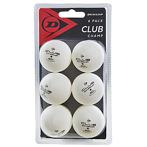 Мячи для настольного тенниса Dunlop CLUB CHAMP 1зв. 6шт белый