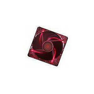 CASE FAN 120MM TRANSP 3PIN+4P/RED 12V XF046 XILENCE