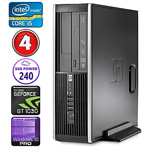 Personālais dators HP 8100 Elite SFF i5-750 4GB 240SSD GT1030 2GB DVD WIN10Pro