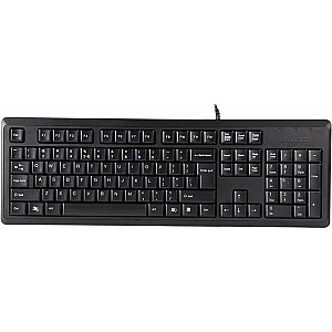 Проводная клавиатура A4Tech KR-92, черная, США (A4TKLA46007)
