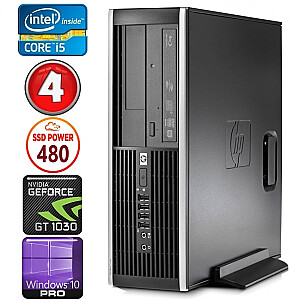 Personālais dators HP 8100 Elite SFF i5-750 4GB 480SSD GT1030 2GB DVD WIN10Pro