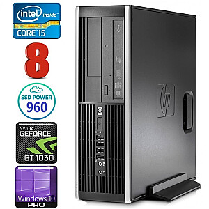 Personālais dators HP 8100 Elite SFF i5-750 8GB 960SSD GT1030 2GB DVD WIN10Pro